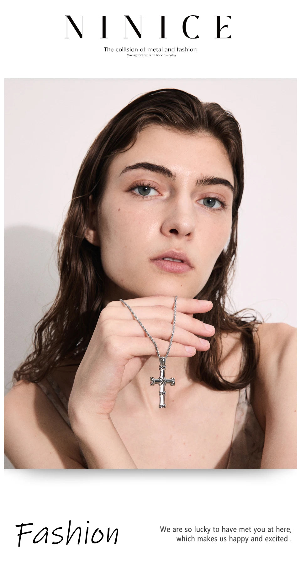 Cross Crystal Necklace