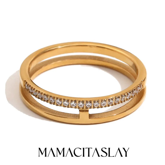 Diamond Line Eternity Band