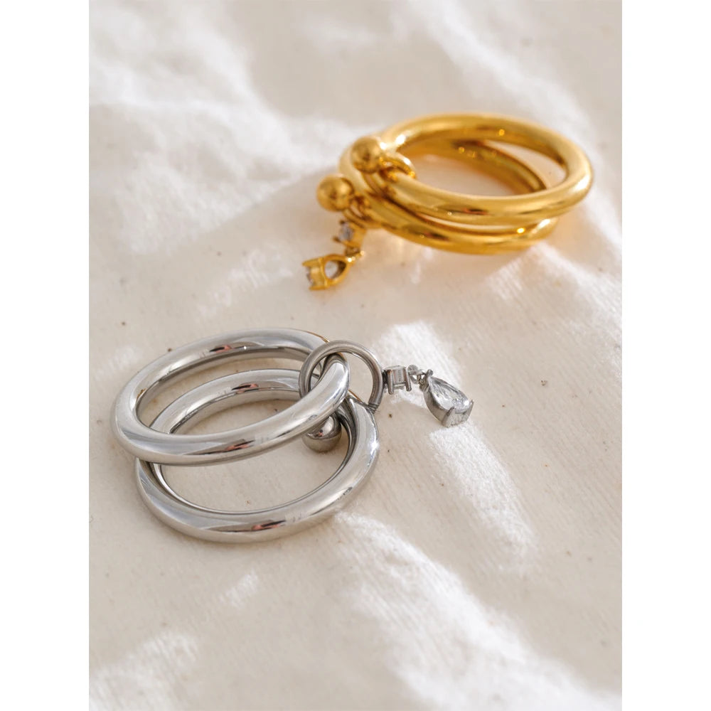 Multi-Band Crystal Ring