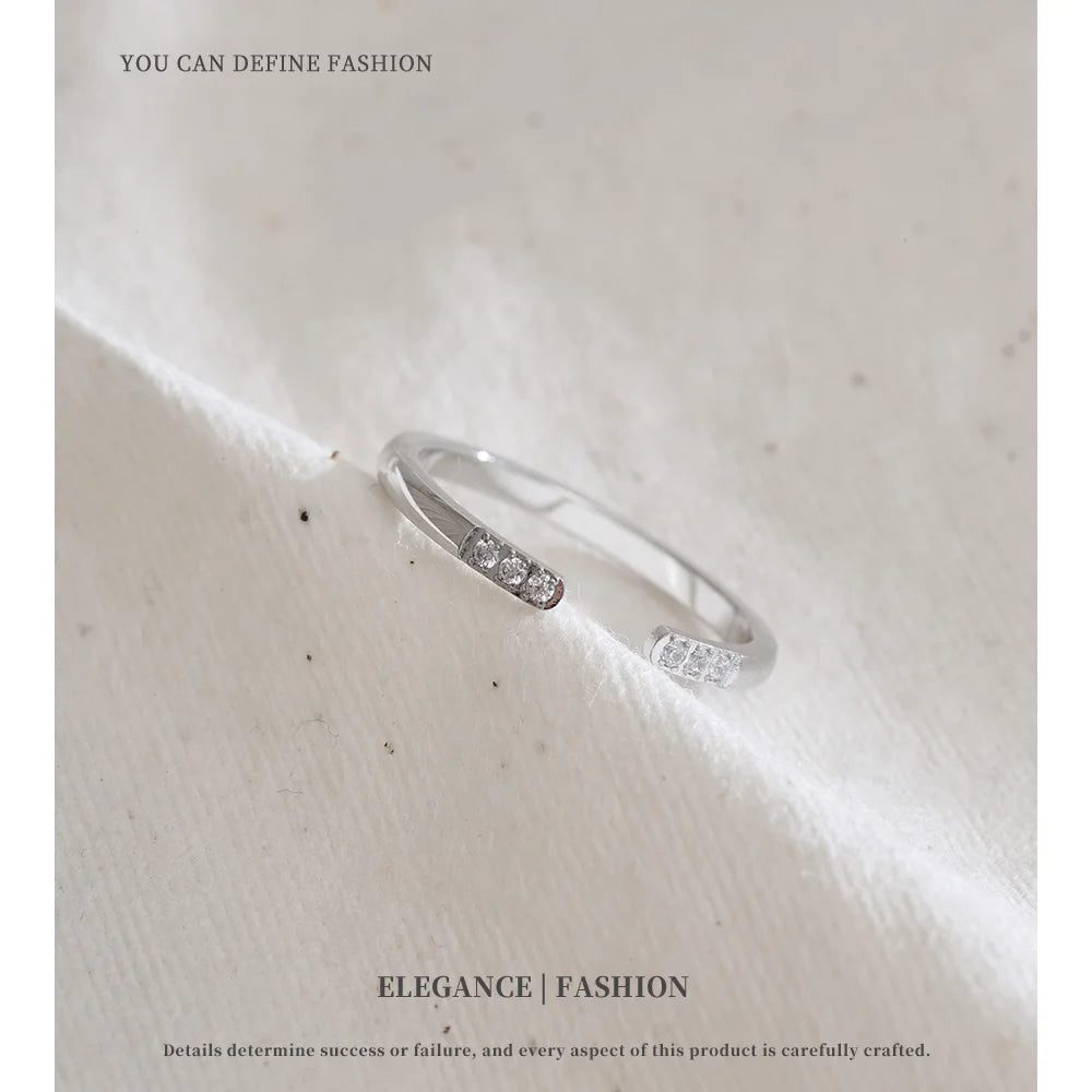 Minimal Open Crystal Cuff