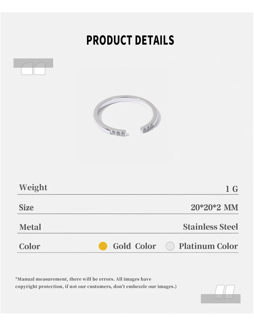 Minimal Open Crystal Cuff