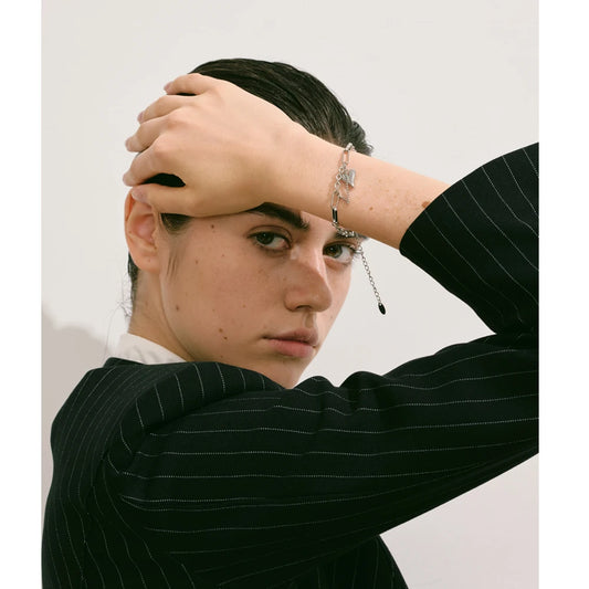 Chunky Chain Heart Bracelet