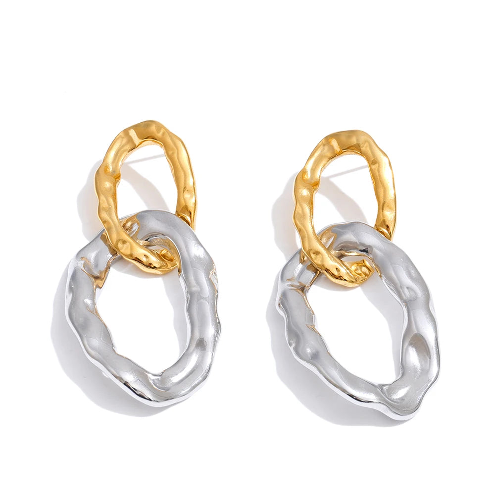 Dual Texture Earrings