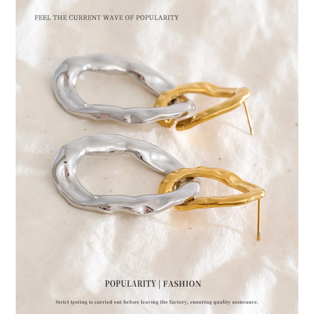 Dual Texture Earrings