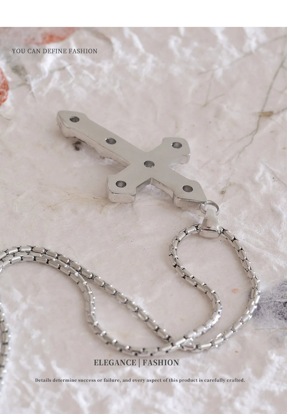 Cross Crystal Necklace