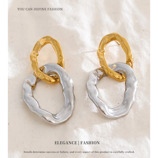 Dual Texture Earrings
