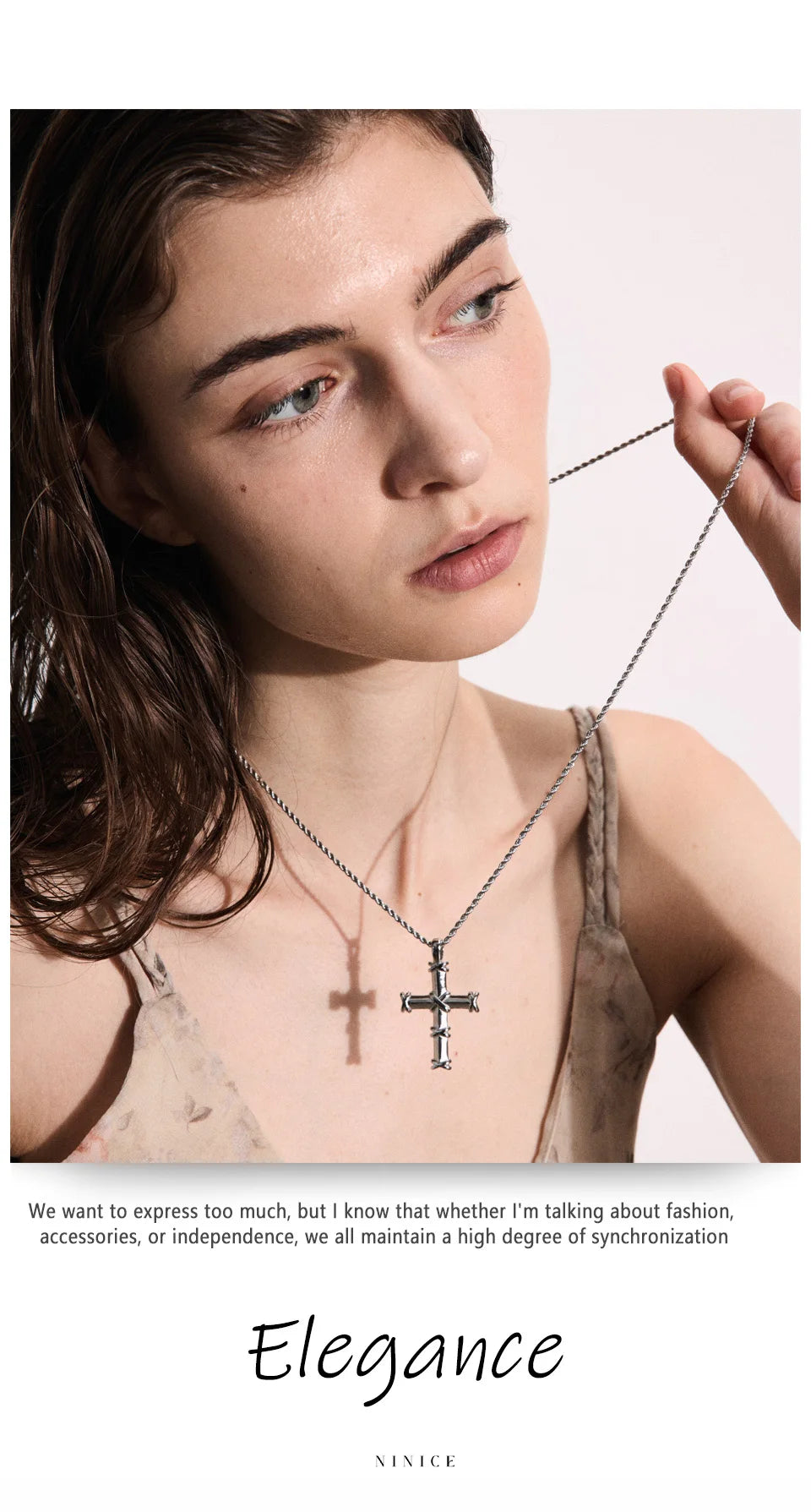 Cross Crystal Necklace