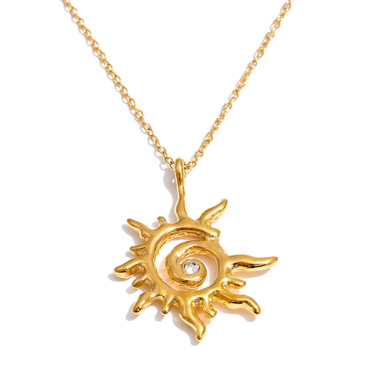 Sun Pendant Necklace