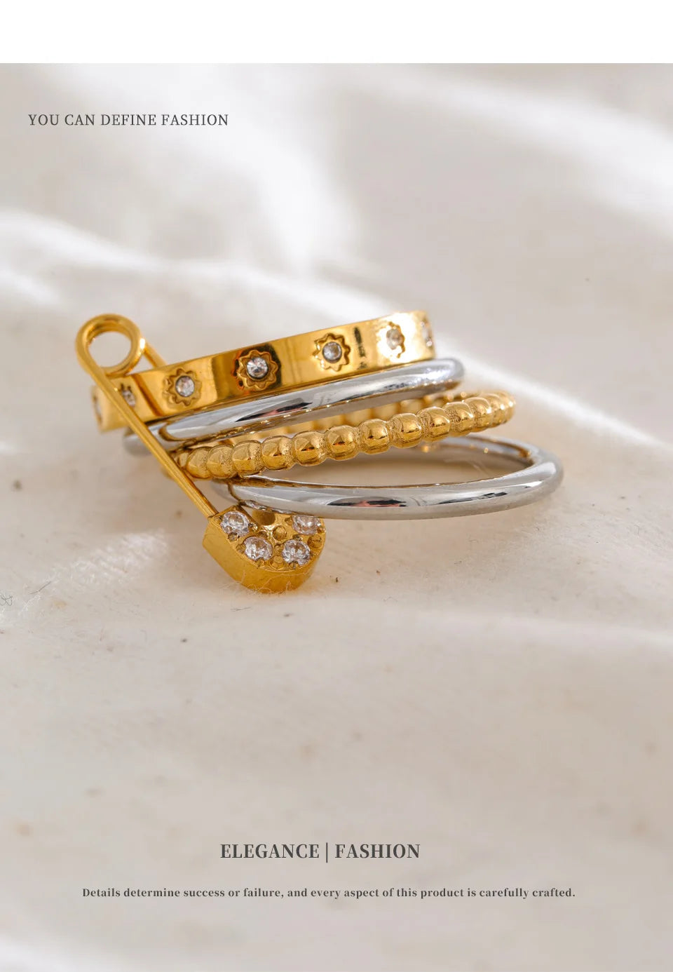 Mixed Ring Stack Set