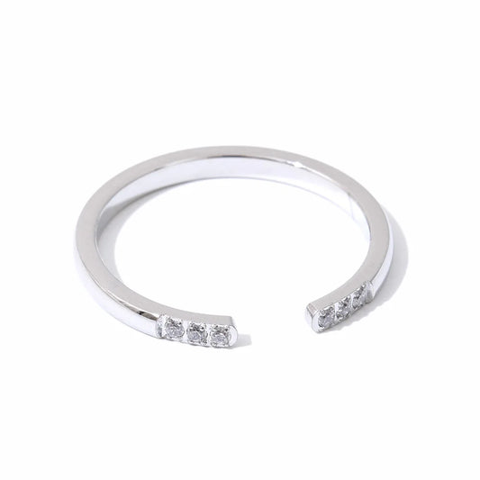 Minimal Open Crystal Cuff