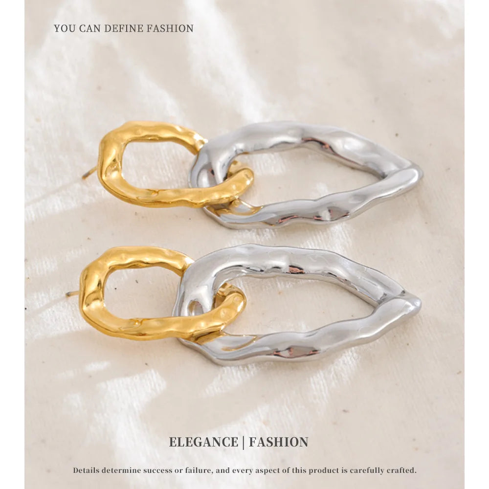 Dual Texture Earrings