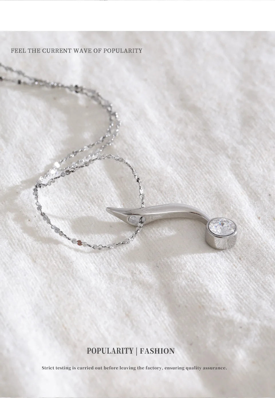 Minimal Drop Pendant Necklace