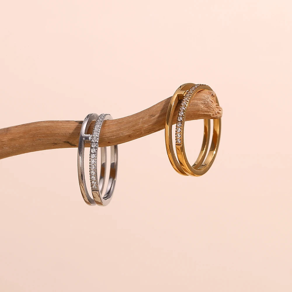 Diamond Line Eternity Band