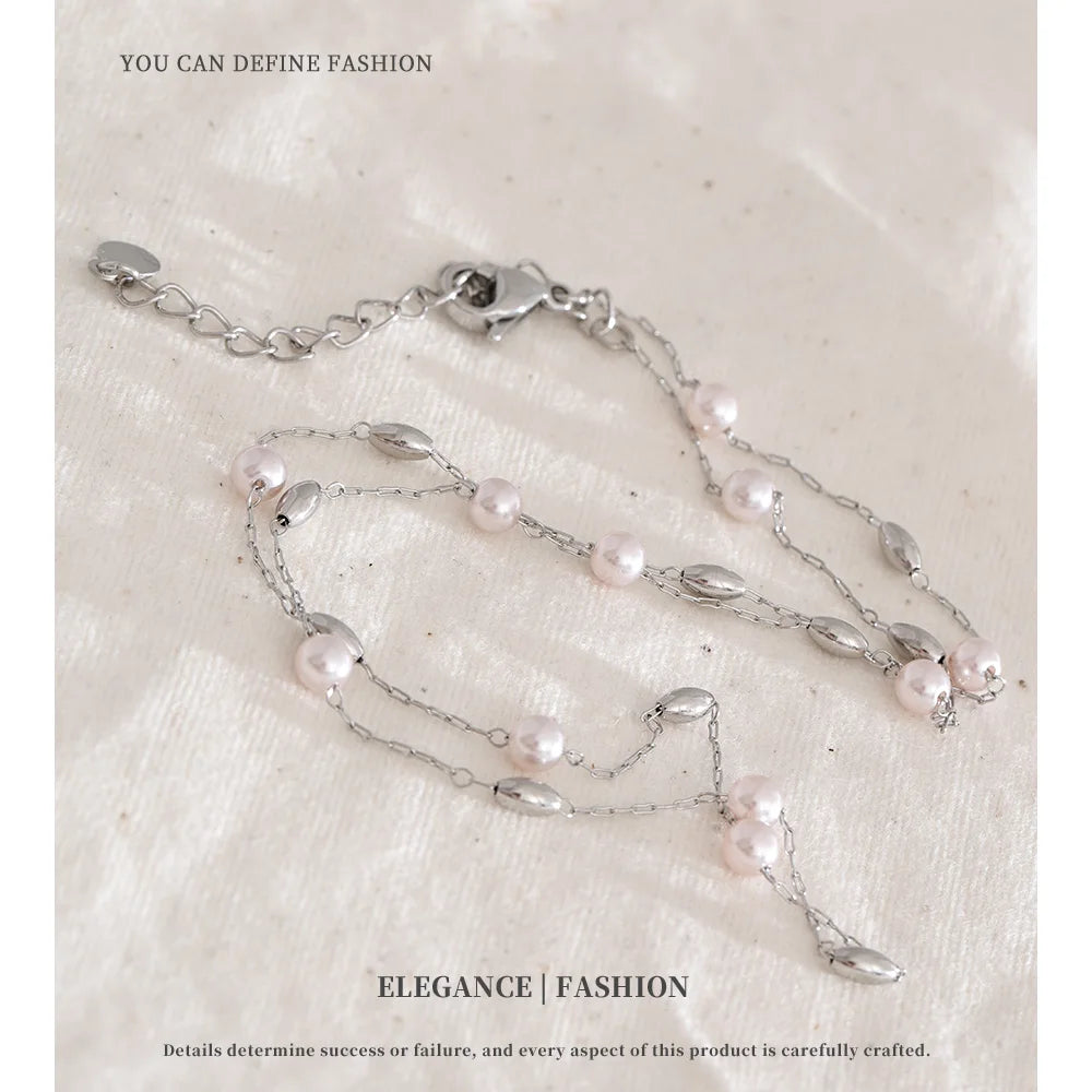 Two-Tone Beaded Necklace