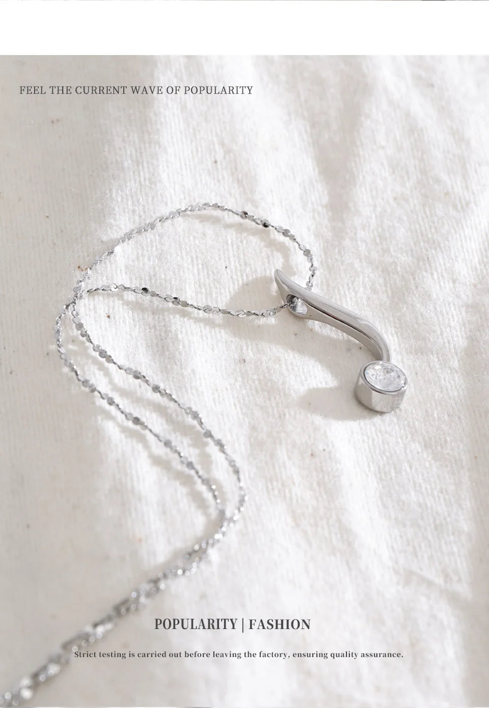 Minimal Drop Pendant Necklace