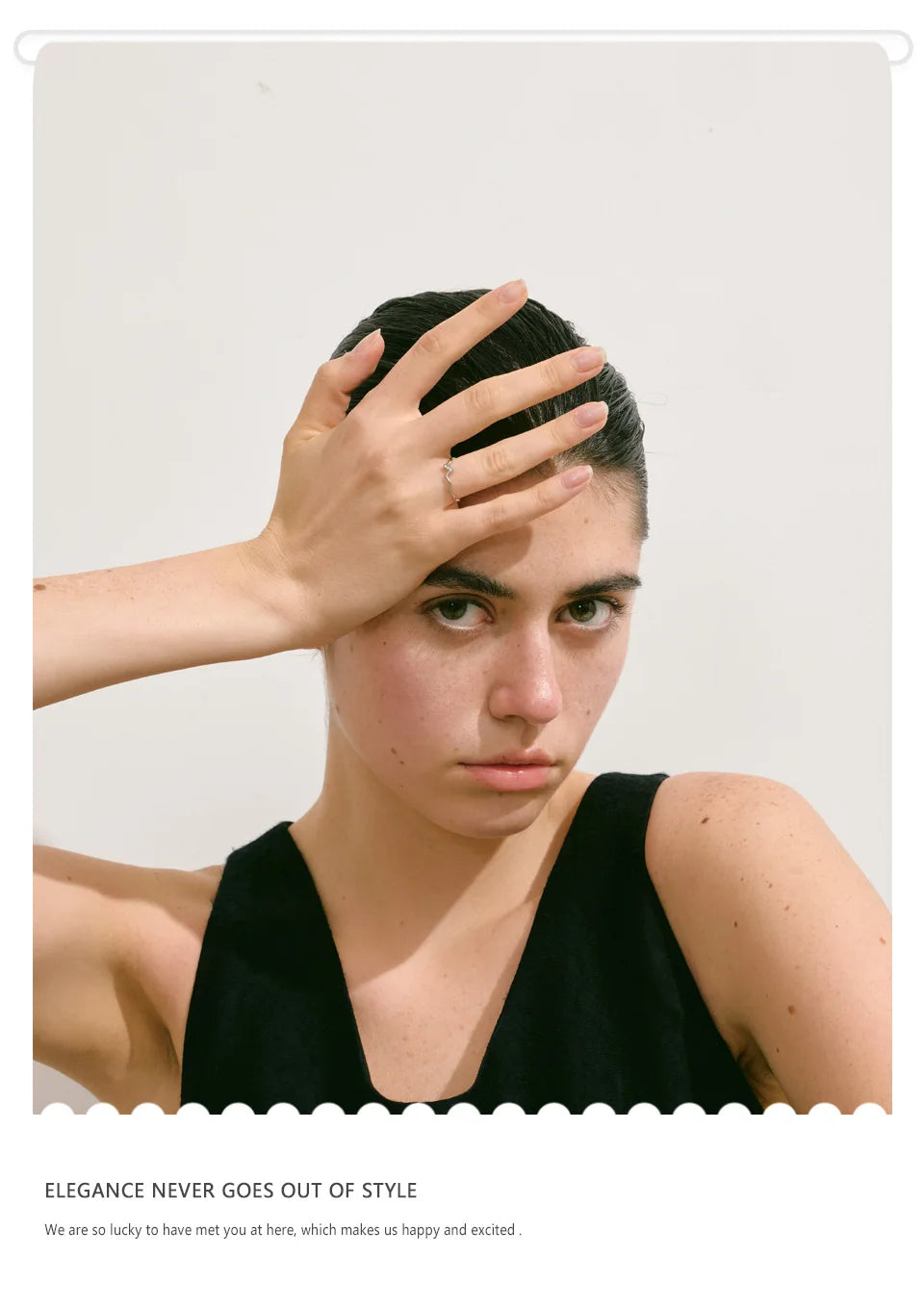 Minimal Silver Wave Ring