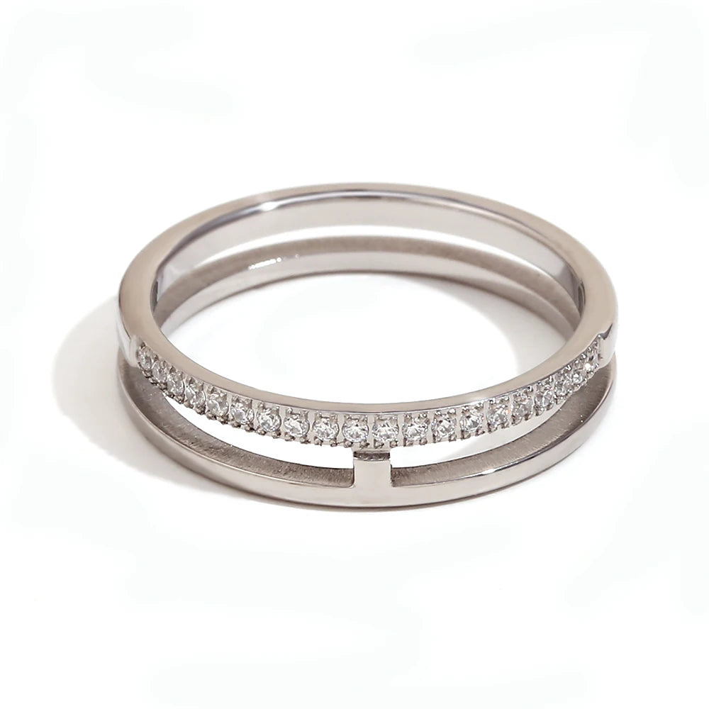 Diamond Line Eternity Band
