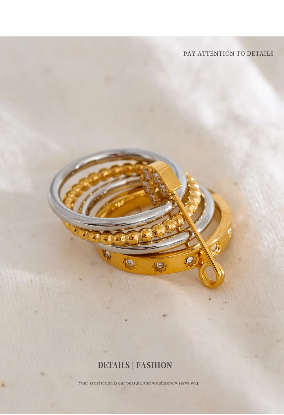 Mixed Ring Stack Set