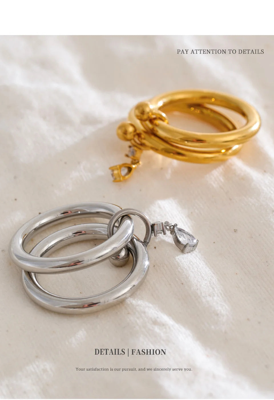 Multi-Band Crystal Ring