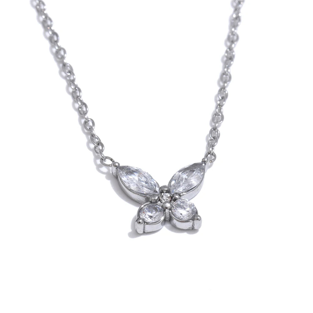 Crystal Butterfly Necklace